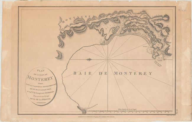Plan de la Baie de Monterey Situee dans la Californie Septentrionale...
