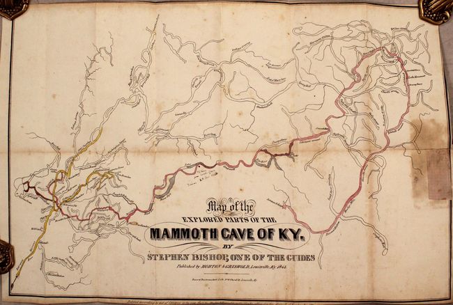 Map of the Explored Parts of Mammoth Cave of KY [in] Rambles in Mammoth Cave, During the Year 1844, by a Visiter