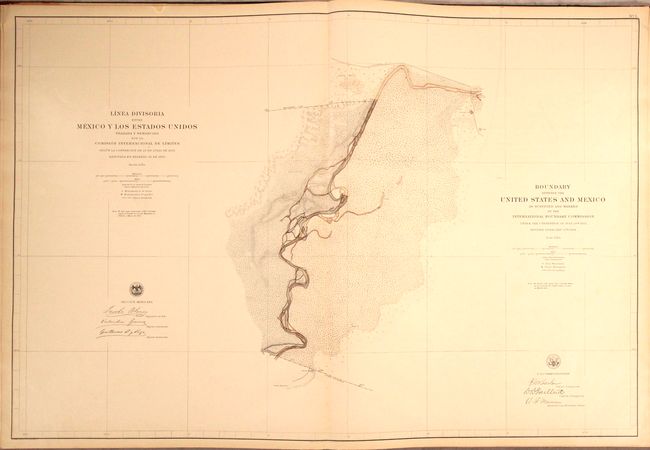 [2 Volumes] Boundary Between the United States and Mexico, as Surveyed and Marked by the International Boundary Commission... [and] Linea Divisoria Entre Mexico y los Estados Unidos...