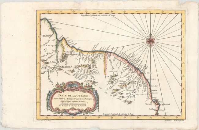 Carte de la Guyane, pour Servir a l'Histoire Generale des Voyages