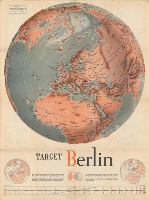 Target Berlin [on verso] Newsmap Monday, October 25, 1943...