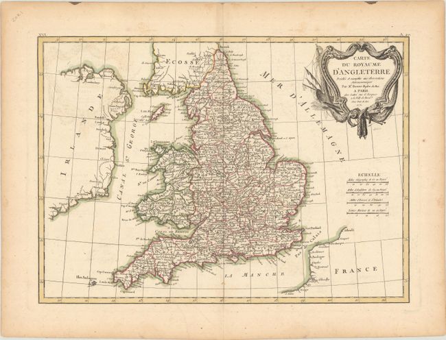 [Lot of 2] Carte du Royaume d'Angleterre Projettee et Assujettie aux Observations Astrononomiques [and] Carte du Royaume d'Ecosse...