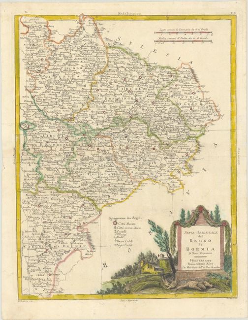 Parte Orientale del Regno di Boemia di Nuova Projezione