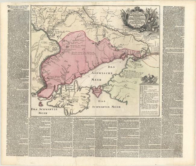 Charte der Kriegs Operatione am Donn u Dnieper Ihro Russich Kayserl Maiestaet Glorieusen Armeen A: 1736...