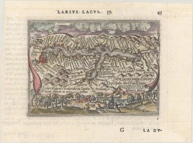 Larii Lacus Vulgo Comensis Descriptio Auct Paulo Jovio