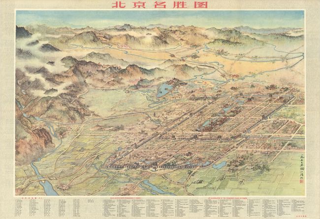 [Title on Front Cover] An Illustration of the Prominent Sights in Peking