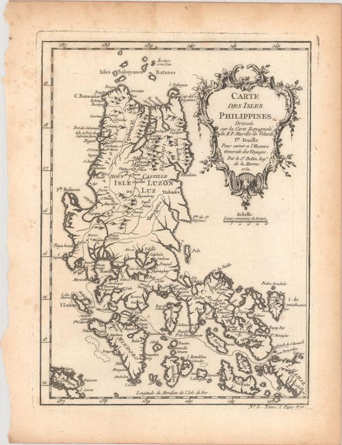 [Lot of 2] Carte des Isles Philippines, Dressee sur la Carte Espagnole du R.P. Murillo de Velarde Ire. Feuille... [and] ... 2e. Feuille...