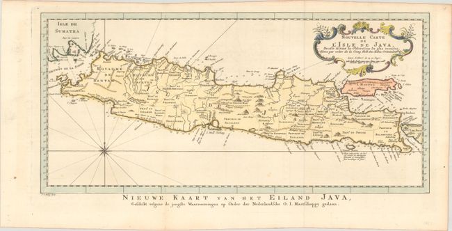 Nouvelle Carte de l'Isle de Java, Dressee Suivant les Observations les Plus Recentes, Faites par Ordre de la Comp. Holl. des Indes Orientales