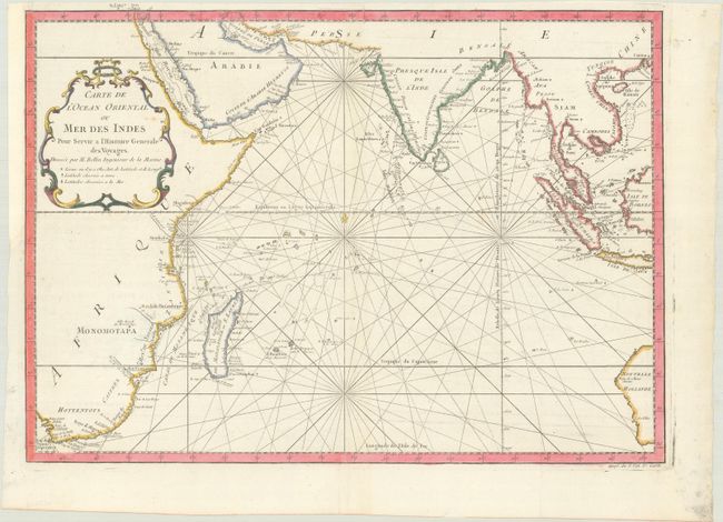 Carte de l'Ocean Oriental ou Mer des Indes pour Servir a l'Histoire Generale des Voyages