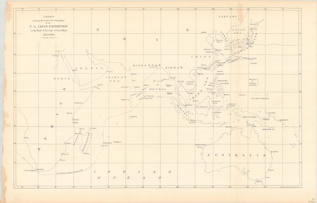 Chart Showing the Track of the Flagships of the U.S. Japan Expedition to the Eastd. of the Cape of Good Hope 1853 & 1854
