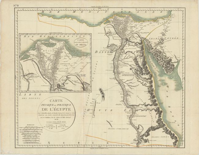 Carte Physique et Politique de l'Egypte...