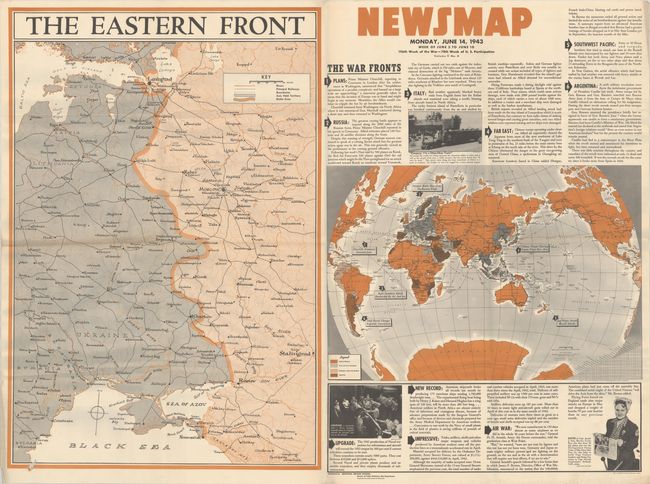 Newsmap - The Eastern Front [and] [The War Fronts]