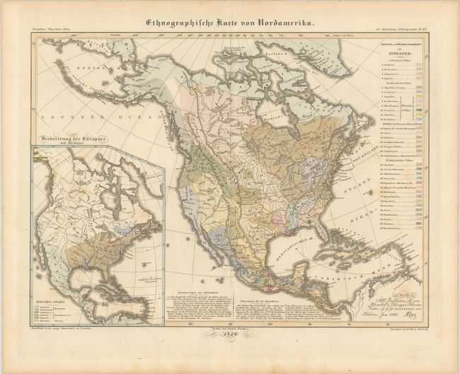 Ethnographische Karte von Nordamerika