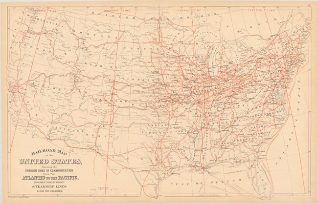 [Lot of 2] Railroad Map of the United States, Showing the Through Lines of Communication from the Atlantic to the Pacific... [and] Map of the United States and Territories. Together with Canada &c.