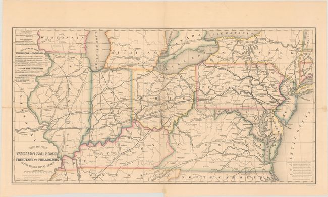 Map of the Western Railroads Tributary to Philadelphia with Their Rival Lines
