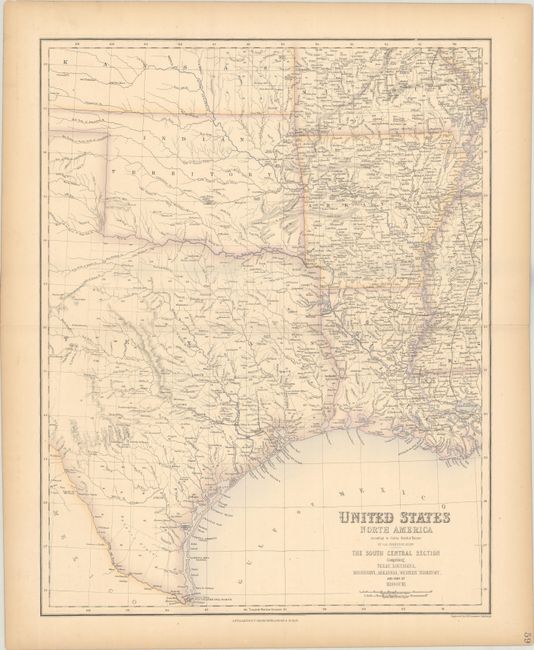 United States North America ... The South Central Section Comprising Texas, Louisiana, Mississippi, Arkansas, Western Territory, and Part of Missouri