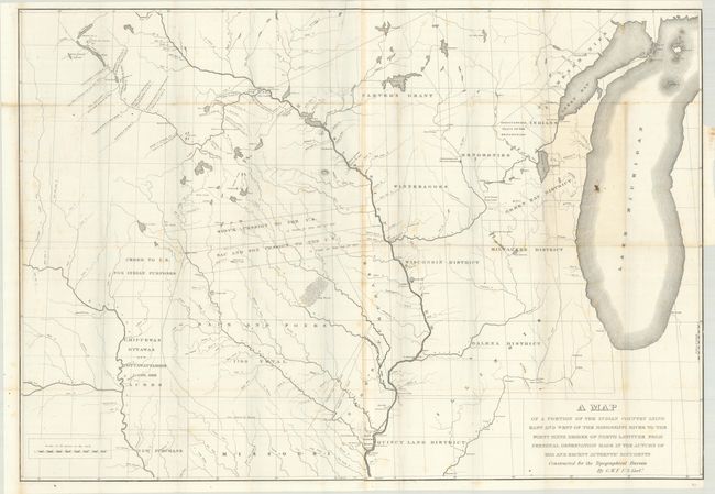 [Lot of 2] A Map of a Portion of the Indian Country Lying East and West of the Mississippi River to the Forty Sixth Degree of North Latitude... [and] A Reconnoissance of the Minnay Sotor Watapah...