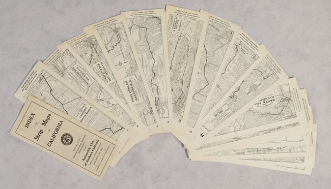 [Lot of 145 - Automobile Club of Southern California Strip Maps & Index Map]