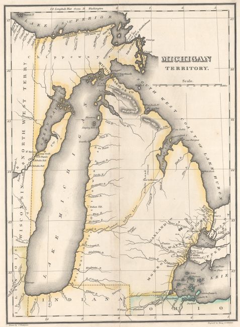 Geographical, Statistical, and Historical Map of Michigan Territory