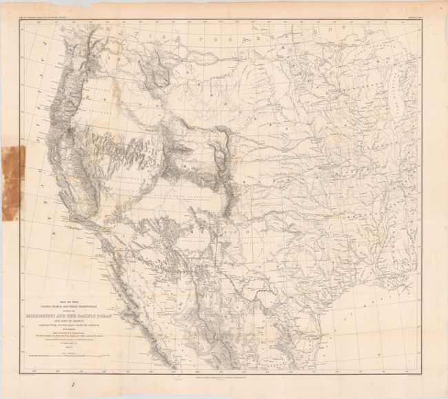 Map of the United States and Their Territories Between the Mississippi and the Pacific Ocean and Part of Mexico Compiled from Surveys Made Under the Order of W.H. Emory...