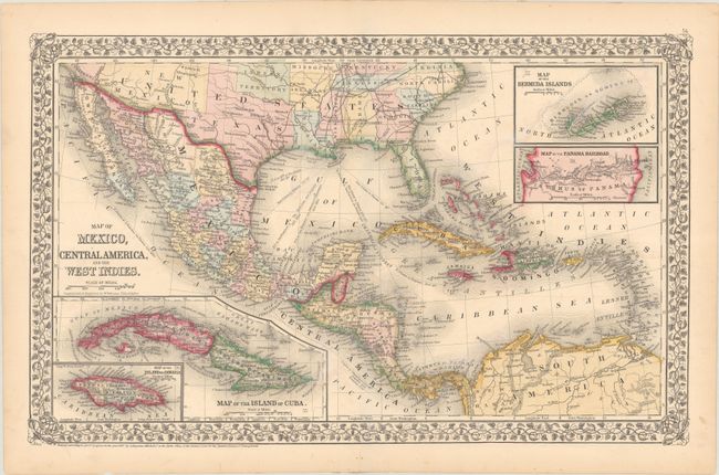 Map of Mexico, Central America, and the West Indies