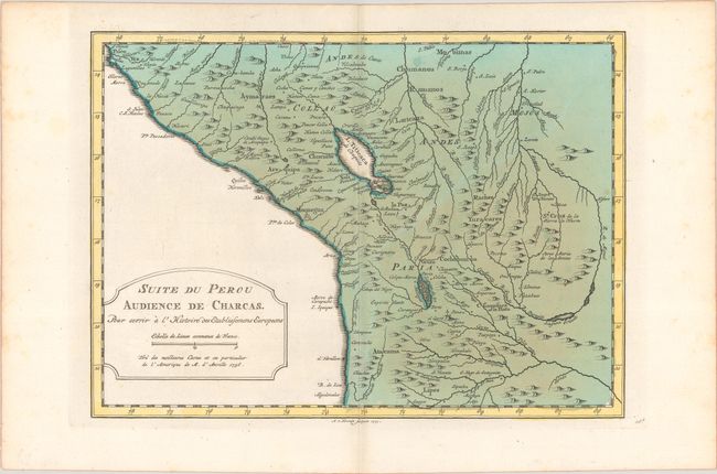 [Lot of 2] Suite du Perou Audience de Charcas... [and] The Port of Callao, in the South Sea; with the Adjacent Islands, Rocks & Coasts, to Windward and Leeward, and the Soundings in Fathoms