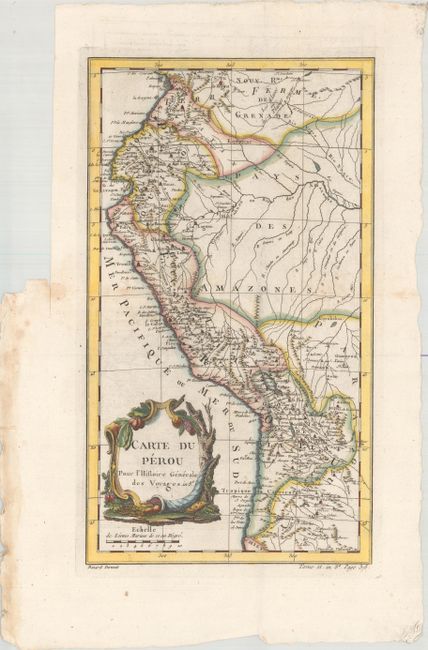 Carte du Perou pour l'Histoire Generale des Voyages
