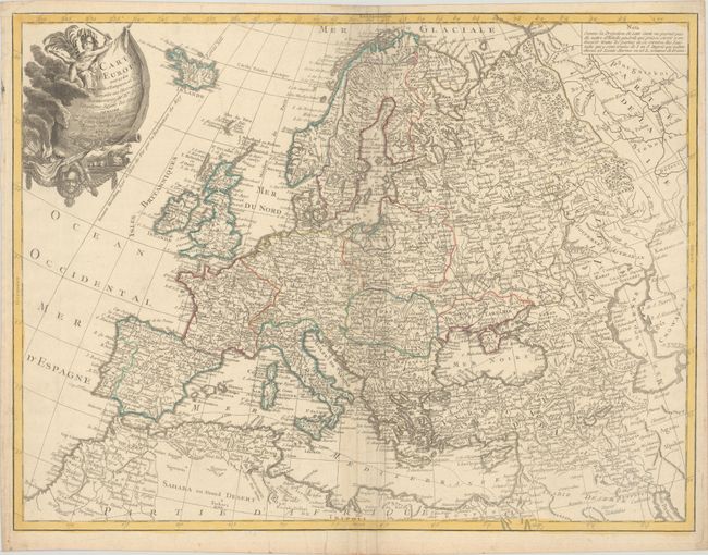 Carte d'Europe Divisee en ses Empires et Roymes...