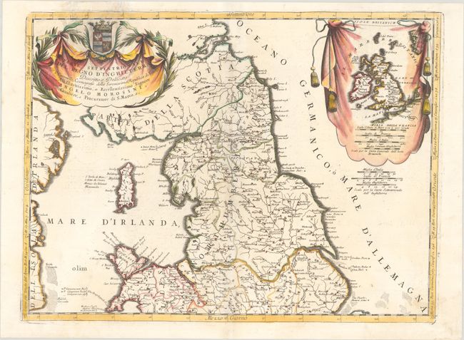 [Lot of 2] Parte Settentrionale del Regno d'Inghilterra Descritto, e Dedicato... [and] Parte Meridionale...