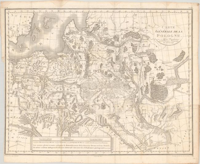 Carte Generale de la Pologne. Avec ses Differens Demembrements par les Puissances Partageantes, en 1773 et 1795