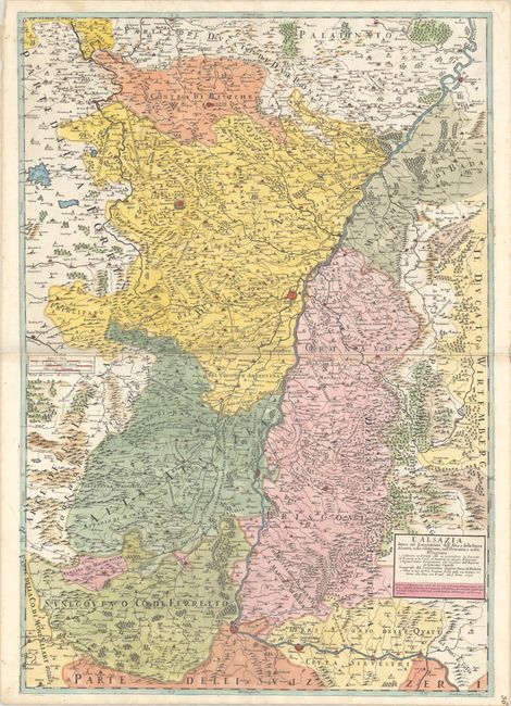 L'Alsazia Divisa nel Langraviato dell' Alta e della Bassa Alsazia...