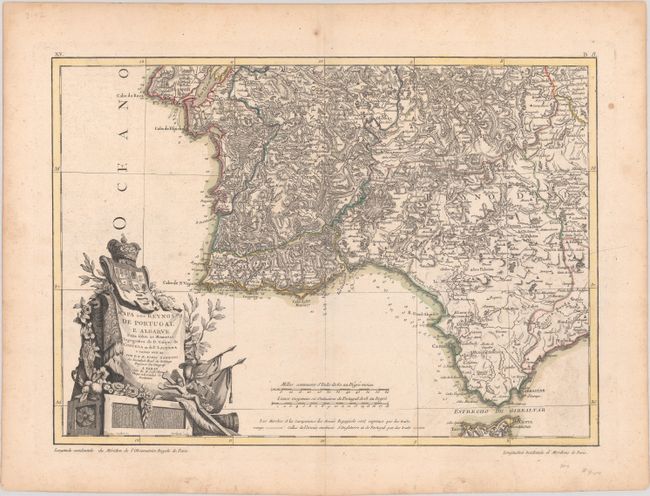 Mapa dos Reynos de Portugal e Algarve Feita Sobre as Memorias Topografica de D. Vasque de Cozuela as do P. Lacerda e Varias Outras