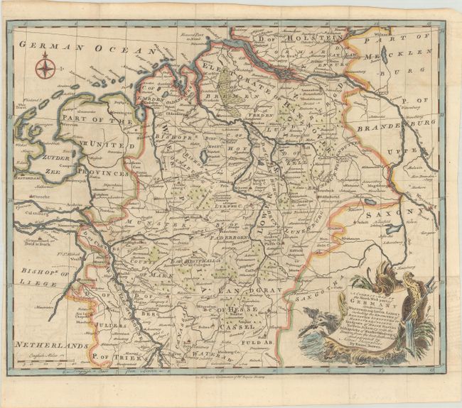 [Lot of 4] A Correct Map of the North West Part of Germany... [and] A Correct Map of the North East Part of Germany... [and] A Correct Map of the South East Part of Germany... [and] A New and Correct Map of the South West Part of Germany...