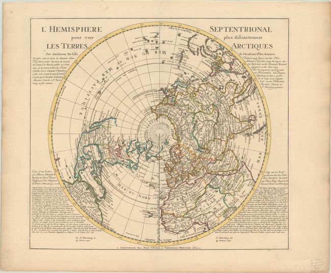 [Lot of 2] L'Hemisphere Septentrional pour voir Plus Distinctement les Terres Arctiques... [and] L'Hemisphere Meridional pour voir Plus Distinctement les Terres Australes...