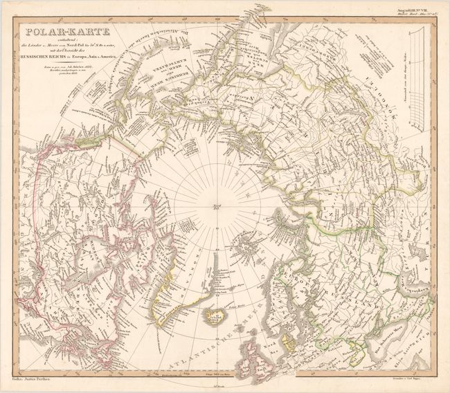 Polar-Karte Enthaltend: die Lander u. Meere vom Nord-Pol...