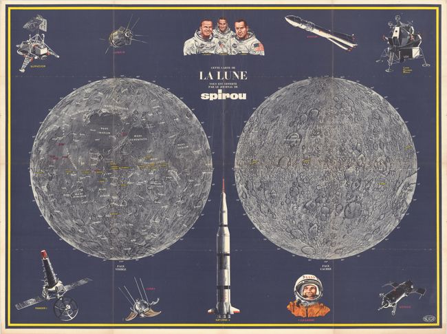 Cette Carte de la Lune vous est Offerte par le Journal de Spirou