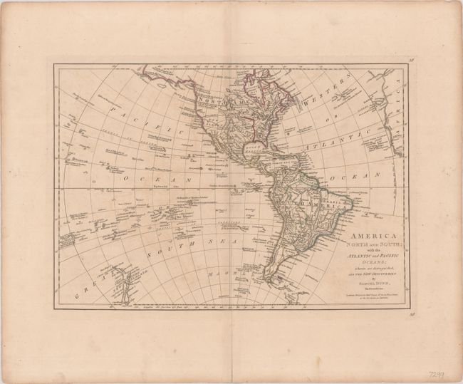 America North and South; with the Atlantic and Pacific Oceans; Wherein Are Distinguished, All the New Discoveries