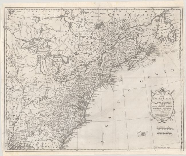 Map of the United States in North America: with the British, French and Spanish Dominions Adjoining, According to the Treaty of 1783