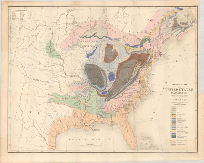 Geological Map of the United States Canada &c. Compiled from the State Surveys of the U.S. and Other Sources