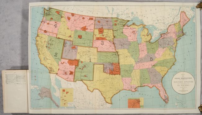 [Map in Report] Map Showing Indian Reservations Within the Limits of the United States... [in] Annual Reports of the Department of the Interior for the Fiscal Year Ended June 30, 1901. Indian Affairs. Part I...