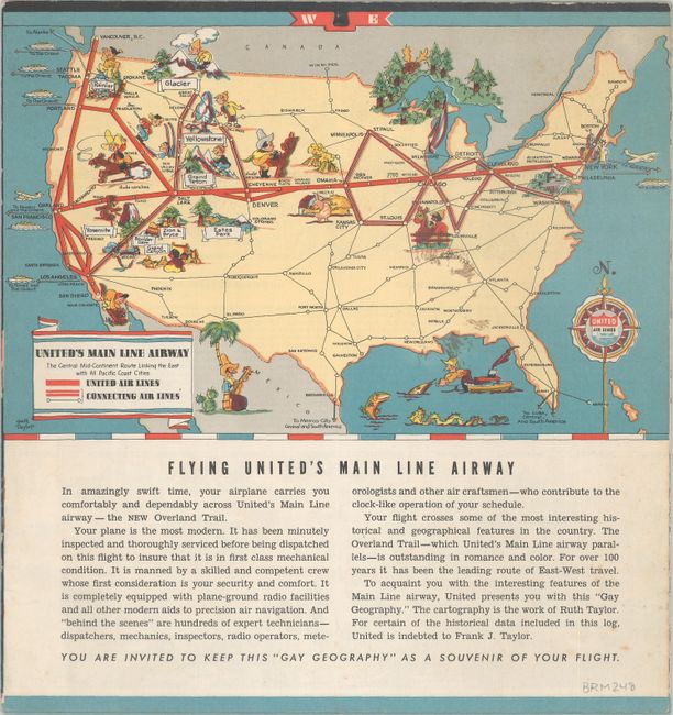 United Air Lines - A Gay Geography of the Main Line Airway