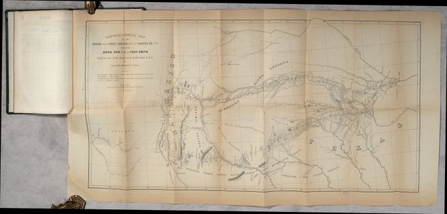 [Map in Report] Topographical Map of the Road from Fort Smith Arks. to Santa Fe, N.M. and from Dona Ana N.M. to Fort Smith [in] Route from Fort Smith to Santa Fe