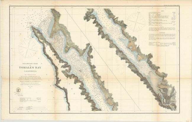 Preliminary Chart of Tomales Bay California