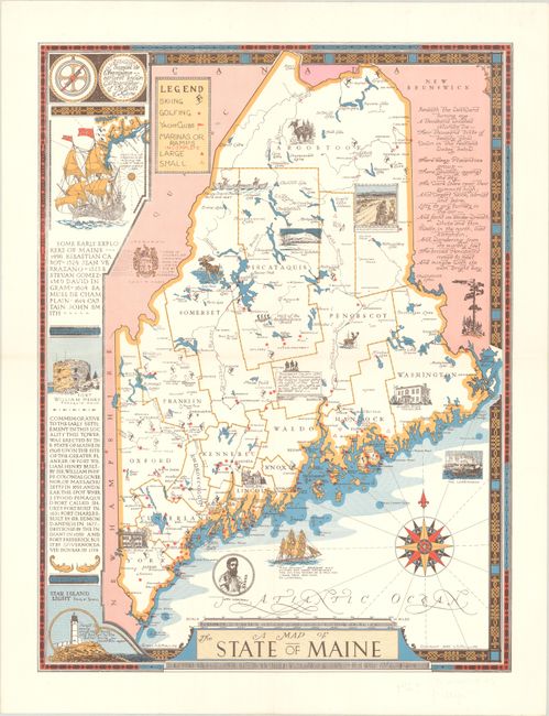 A Map of the State of Maine