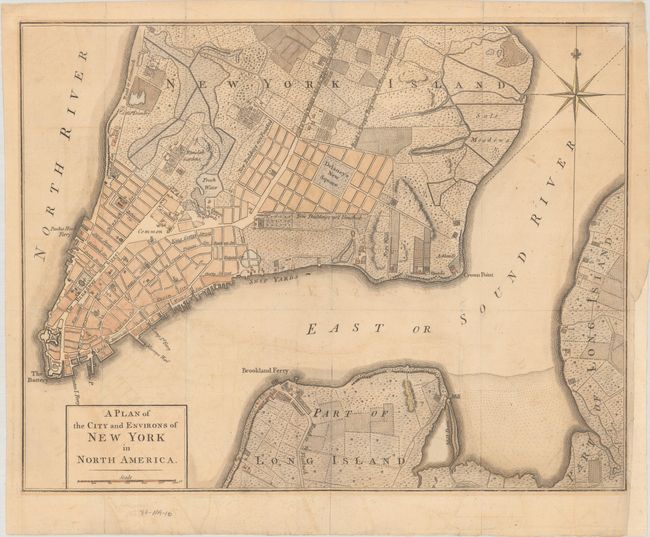 A Plan of the City and Environs of New York in North America