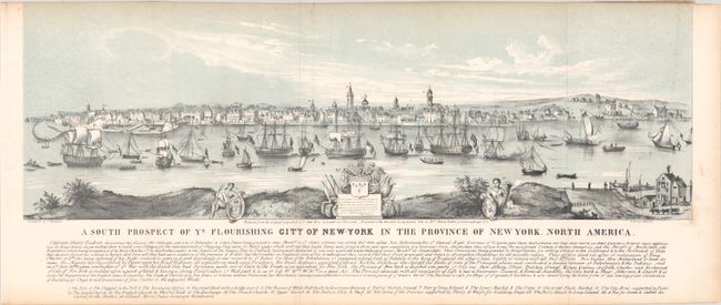 A South Prospect of Ye Flourishing City of New-York in the Province of New York, North America
