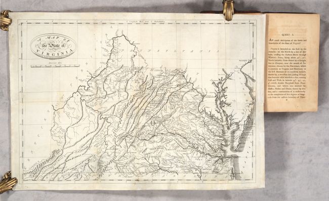 [Map in Book] A Map of the State of Virginia... [in] Notes on the State of Virginia