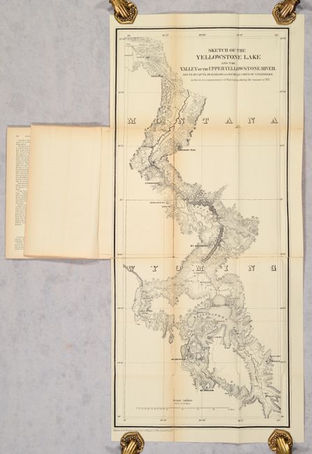 [Map in Report] Sketch of the Yellowstone Lake and the Valley of the Upper Yellowstone River... [in] Letter from the Secretary of War, Accompanying an Engineer Report of a Reconnaissance of the Yellowstone River in 1871