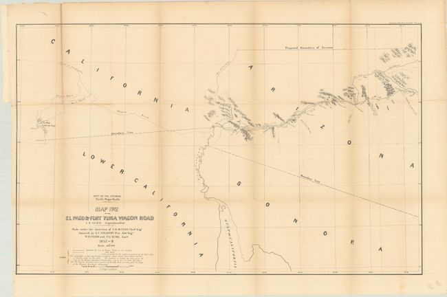 Map No. 2 of the El Paso & Fort Yuma Wagon Road