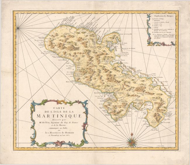 Carte de l'Isle de la Martinique